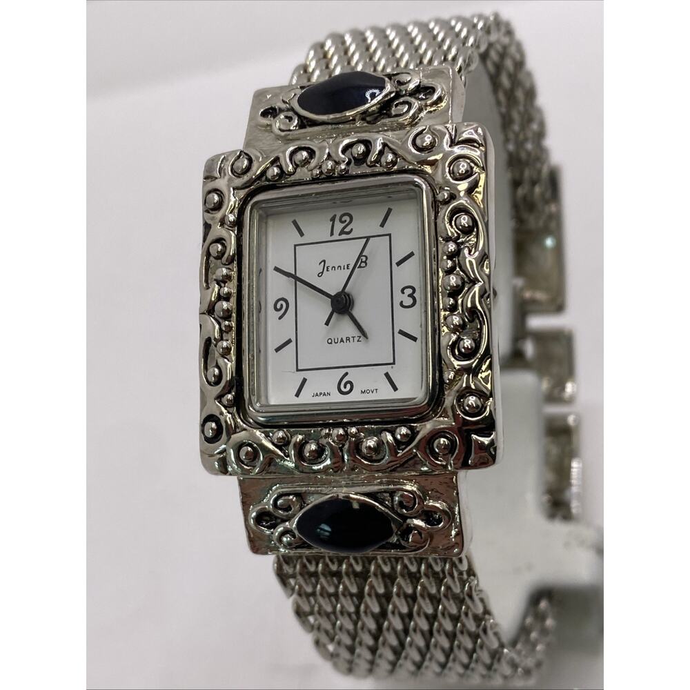 Jennie B Womens Vintage Silver Watch New Battery